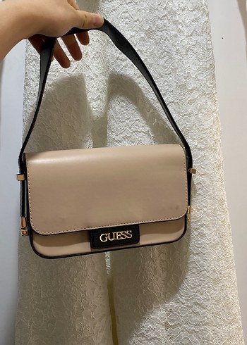 Guess Bej Deri Kadın Çanta - Görsel 3