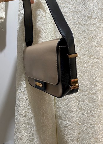 Guess Bej Deri Kadın Çanta - Görsel 4