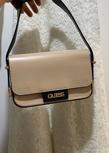 Guess Bej Deri Kadın Çanta - Görsel 2