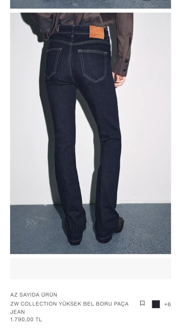 Zara Yüksek Bel Jean - Görsel 3