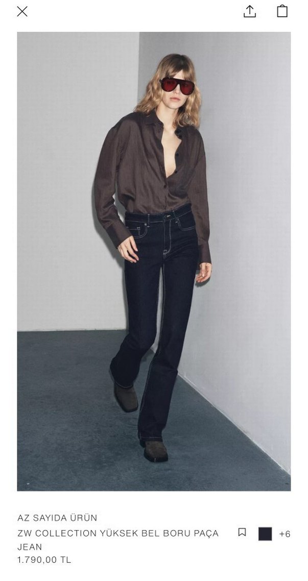 Zara Yüksek Bel Jean - Görsel 2