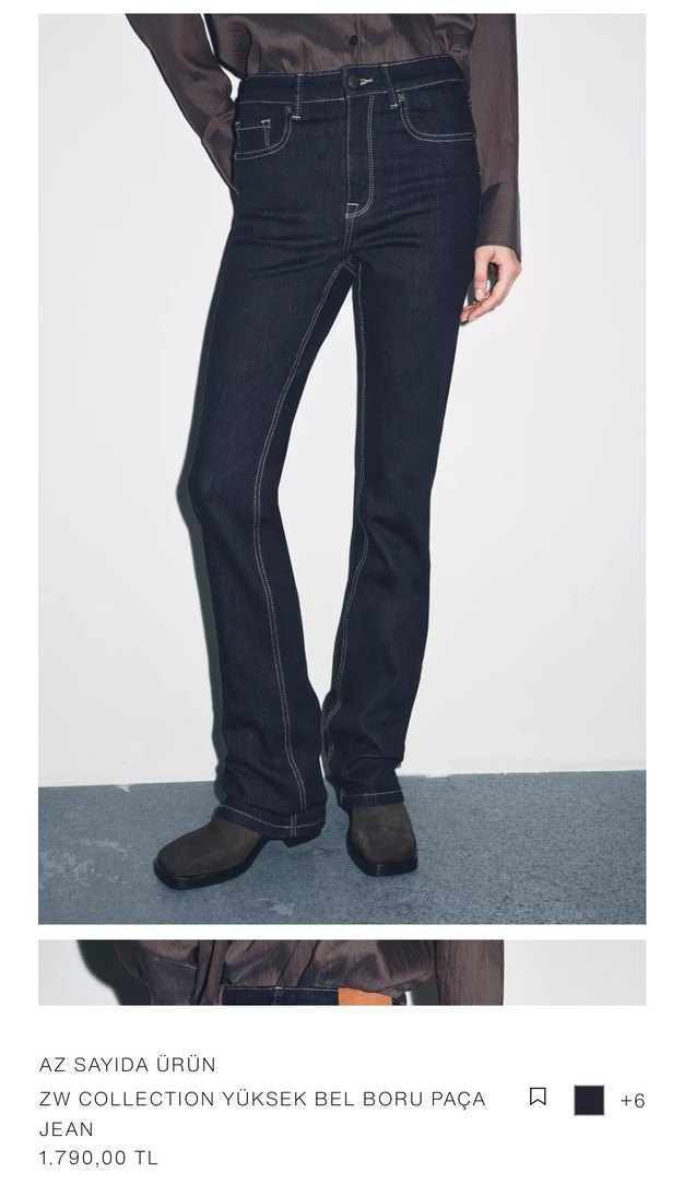 Zara Yüksek Bel Jean - Görsel 4
