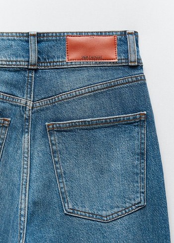 Zara Marka Yüksek Bel Wide Leg Jean - Görsel 3