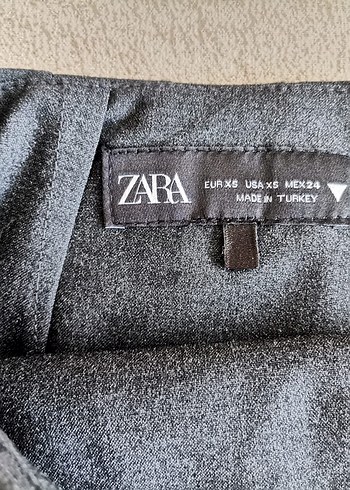 xs Beden siyah Renk Zara Pileli Şortlu Mini Etek