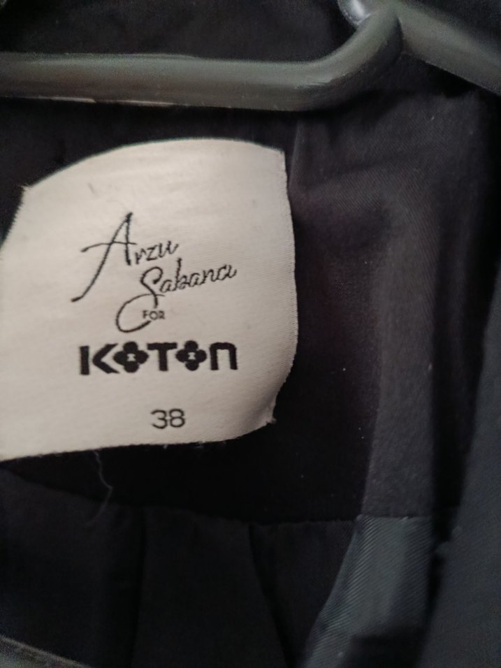 Siyah Uzun Kadın Trençkot - Görsel 3