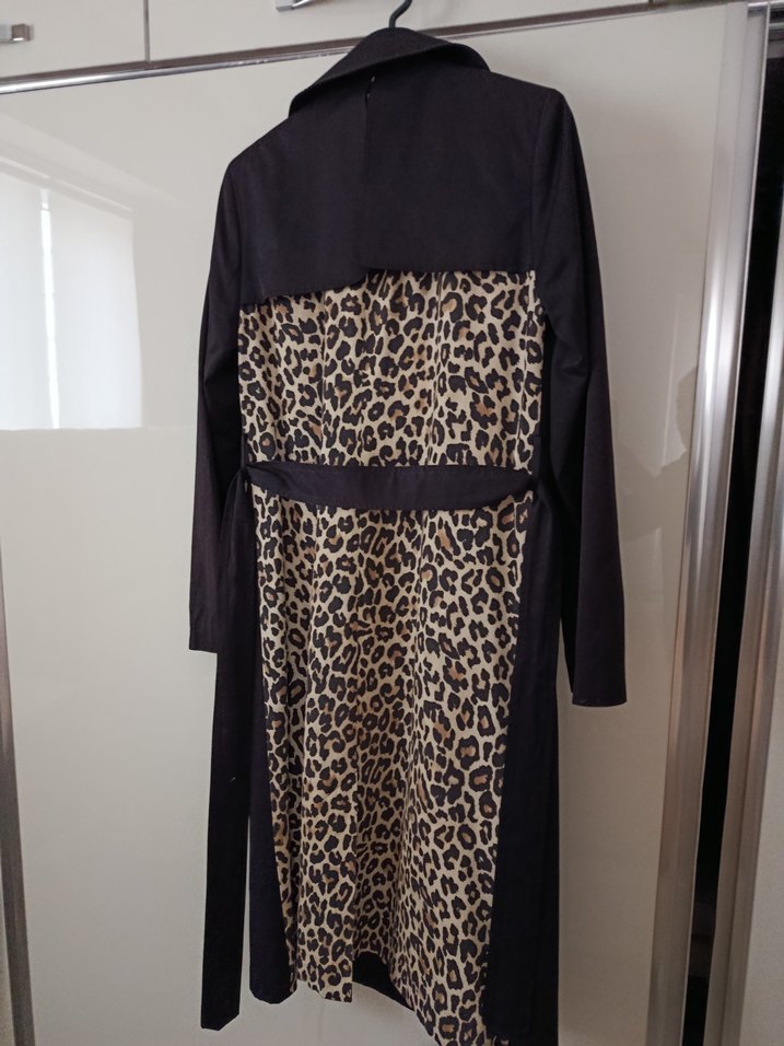 Siyah Uzun Kadın Trençkot - Görsel 2