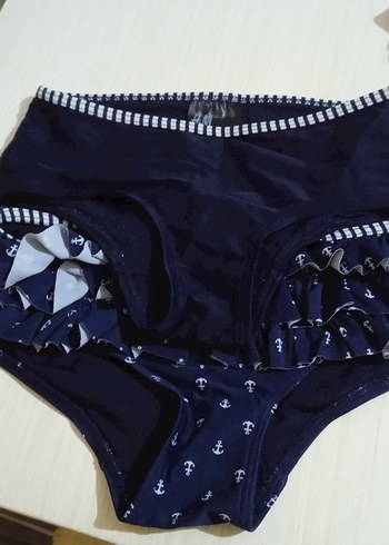 Fırfırlı Lacivert kız cocuk Bikini Altı - Görsel 2