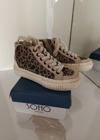 Zebra Desenli Camel kız çocuk ayakkabi - Görsel 2