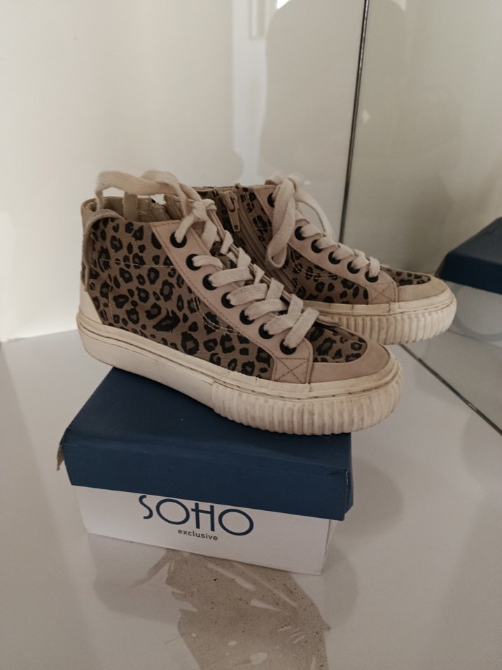 Zebra Desenli Camel kız çocuk ayakkabi - Görsel 2