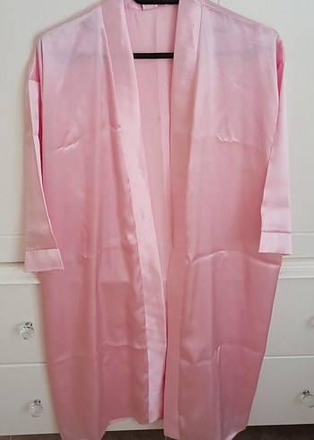 Pembe Midi Kadın Sabahlık