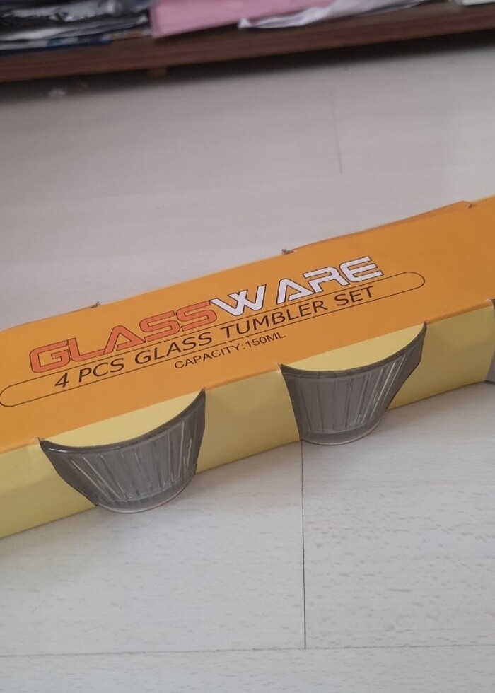 4 adet cam kase  - Görsel 2