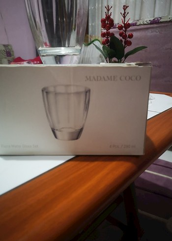 Şeffaf Cam bardak madame Coco - Görsel 3