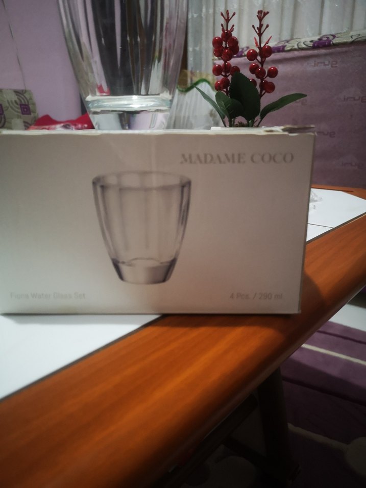 Şeffaf Cam bardak madame Coco - Görsel 3
