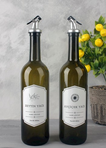 Zeytinyağı ve Ayçiçek Yağı Şişesi Seti - Görsel 2