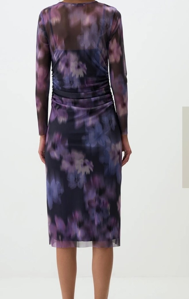 Tül Midi Elbise - Görsel 4