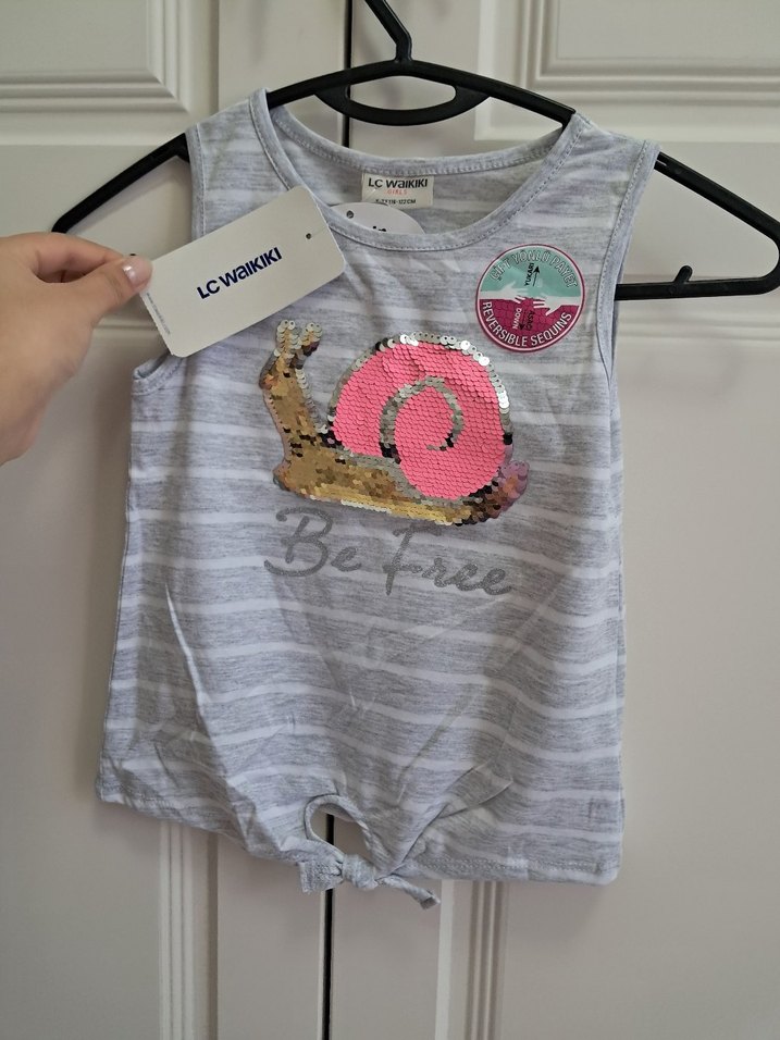 LCW pullu sıfır kol Kız Çocuk bluz - Görsel 2