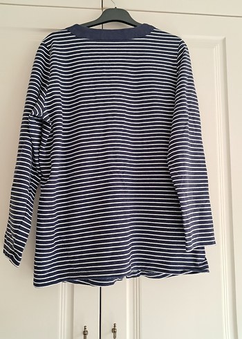 Çizgili Fermuarlı Kadın Hırka - Görsel 6