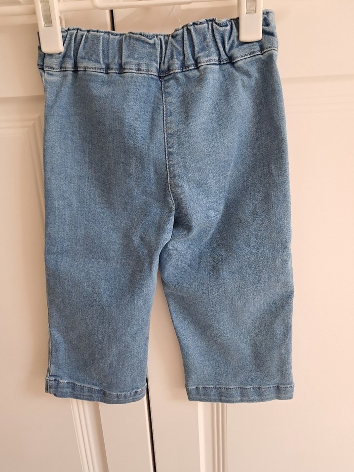 Düğmeli Kız Çocuk Kot Pantolon - Görsel 3