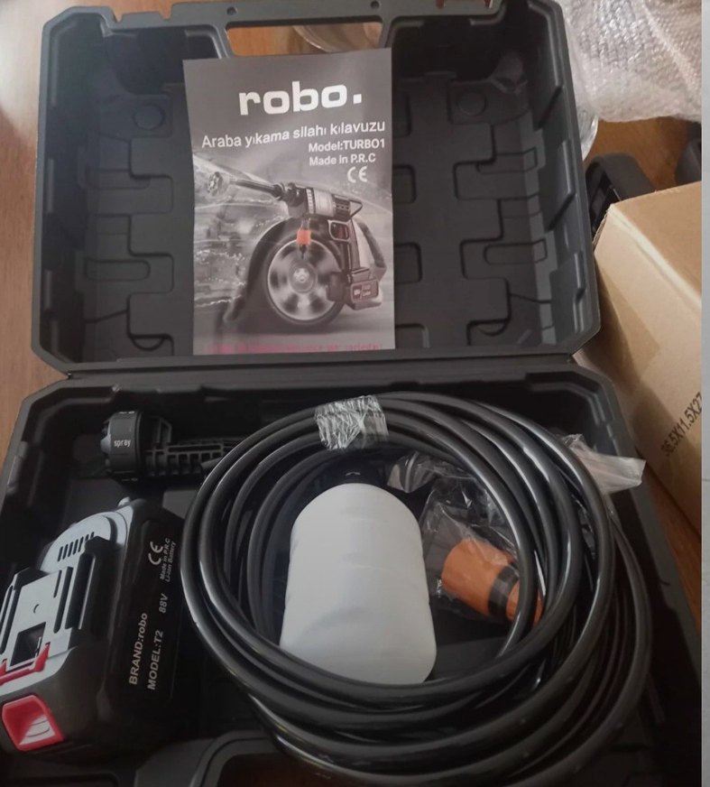 Robo , Turbo 1 şarjlı 70 bar Yüksek Basınçlı Oto Yıkama Makinesi - Görsel 5