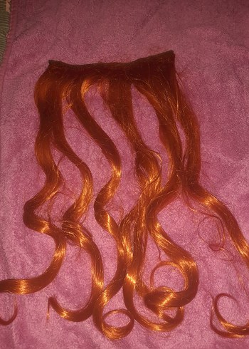 Turuncu Bakır Çıt Çıt Yarımay Saç - Görsel 2