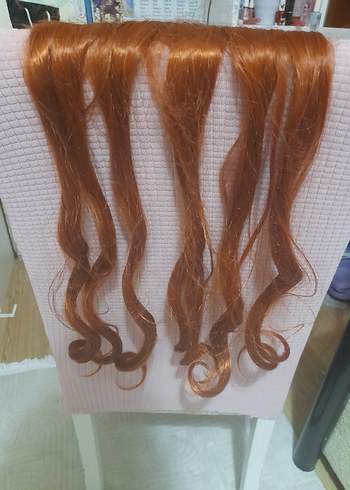 Turuncu Bakır Çıt Çıt Yarımay Saç - Görsel 4