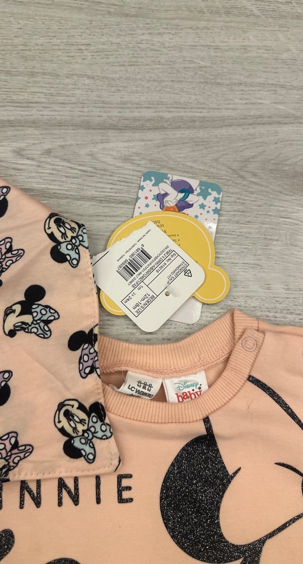 Pembe Uzun Kollu Bebek Kız Takımı - Görsel 2