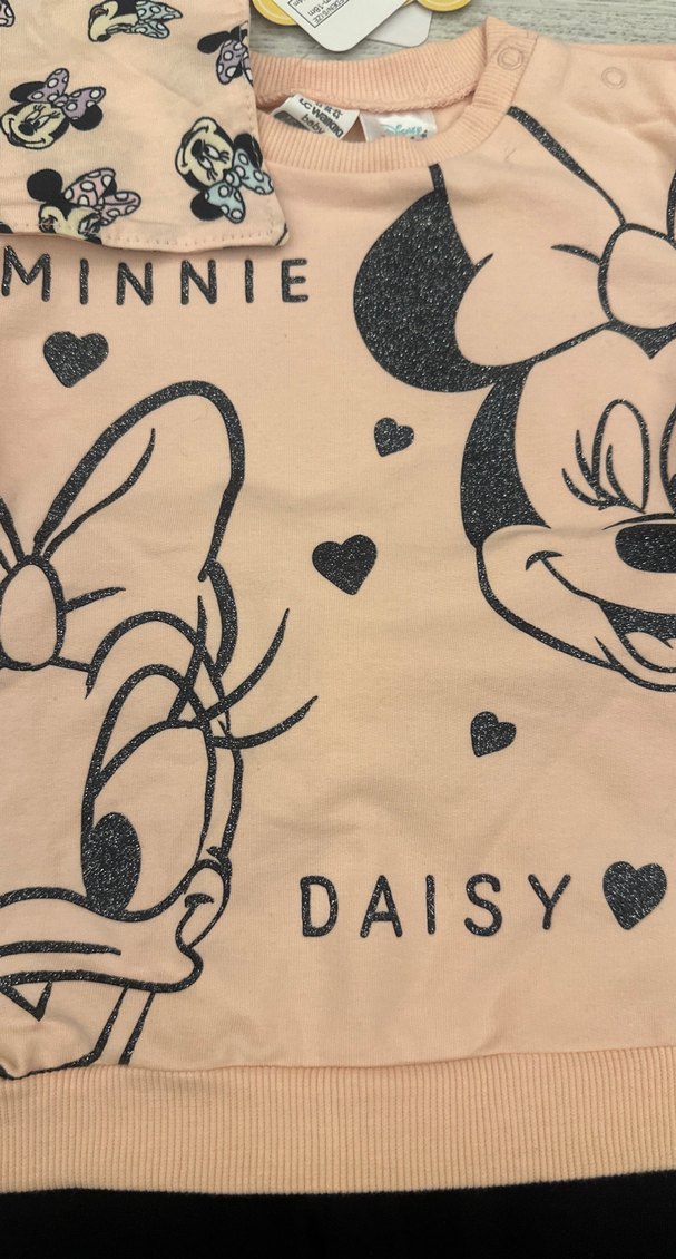 Pembe Uzun Kollu Bebek Kız Takımı - Görsel 3