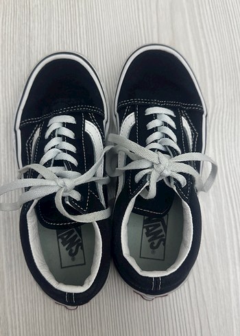 Siyah Beyaz Bağcıklı Sokak Stili Spor Ayakkabı - Görsel 5