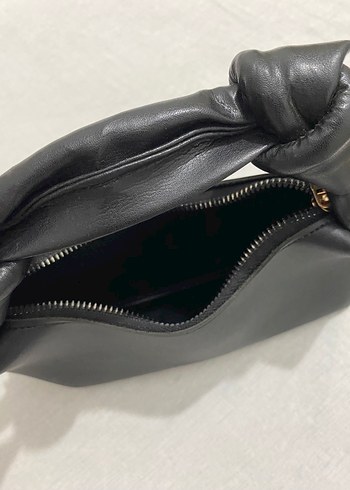 Siyah Deri Kadın Çantası - Görsel 5