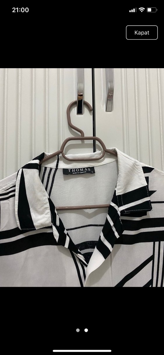 Sokak Stili Gömlek, Gevşek Kesim, Kısa Kollu - Görsel 2