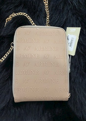 Zincir Detaylı Bej Deri Kadın Çapraz Çanta - Görsel 6