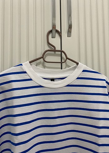 Mavi Çizgili Erkek Sweatshirt - Görsel 2