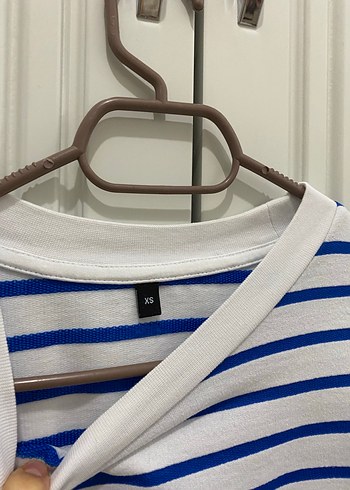 Mavi Çizgili Erkek Sweatshirt - Görsel 3