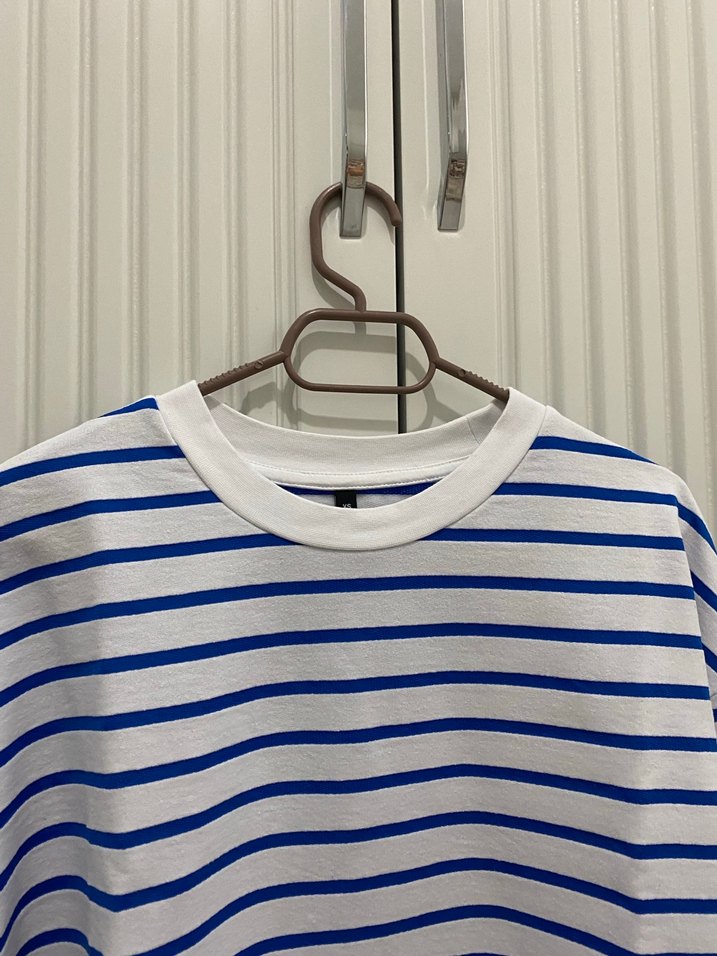 Mavi Çizgili Erkek Sweatshirt - Görsel 2