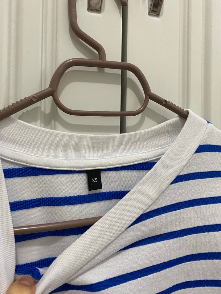 Mavi Çizgili Erkek Sweatshirt - Görsel 3