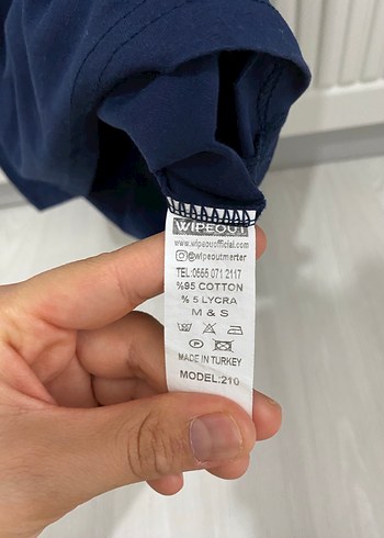 Lacivert Keten Erkek Tişört - Görsel 3