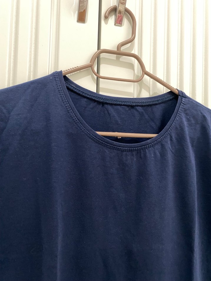 Lacivert Keten Erkek Tişört - Görsel 2