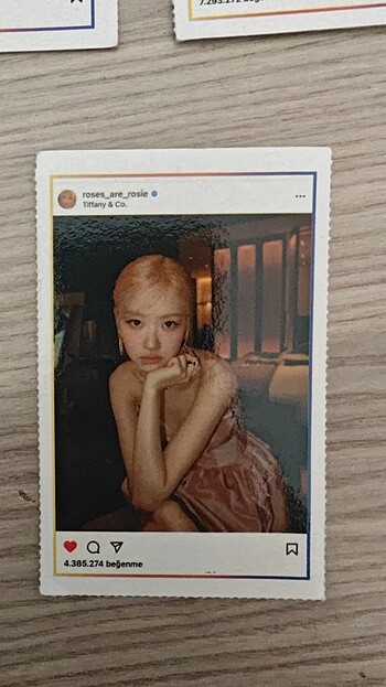  Blackpink üyeleri foto kart Instagram kart