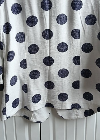 y2k Vintage Setre Puantiye Blazer Ceket - Görsel 6