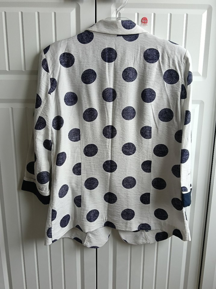 y2k Vintage Setre Puantiye Blazer Ceket - Görsel 5