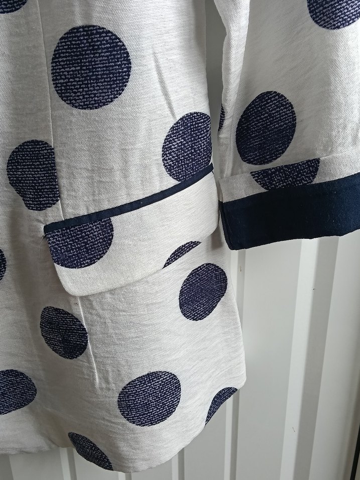 y2k Vintage Setre Puantiye Blazer Ceket - Görsel 3