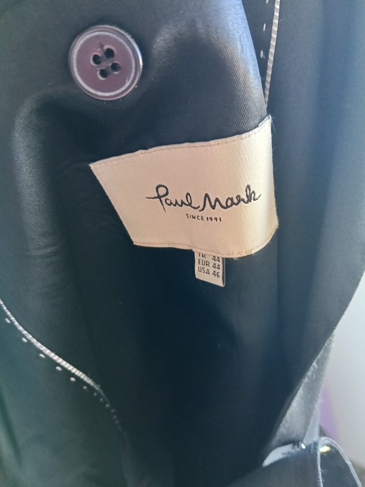 Paul Mark Siyah Blazer Ceket - Görsel 3