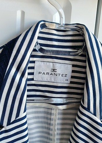 Vintage Parantez Çizgili Blazer Ceket - Görsel 2