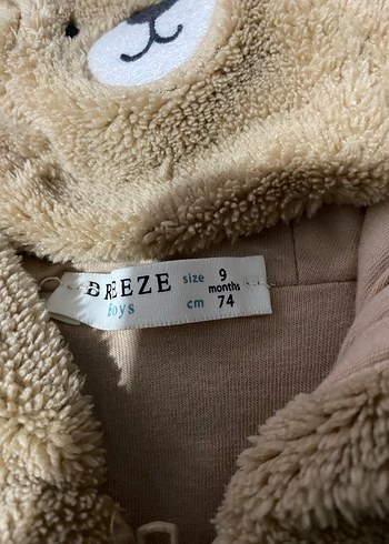 Kahverengi Kürklü Bebek Erkek Tulumu - Görsel 3