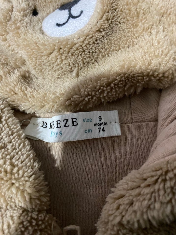 Kahverengi Kürklü Bebek Erkek Tulumu - Görsel 3