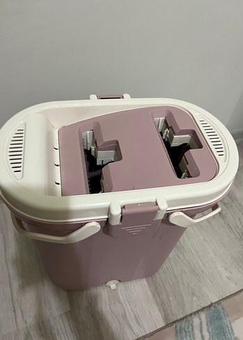 Beden Renk Pembe Pastel Mop Seti ve Kova