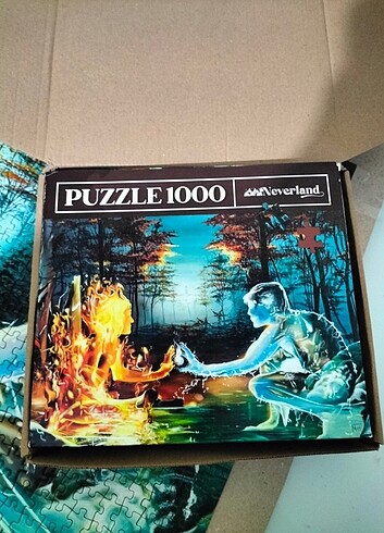 Neverlanda 1000 parça su ve ateş kadın Puzzle