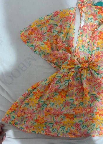 Primark Renkli Desenli Mini pareo