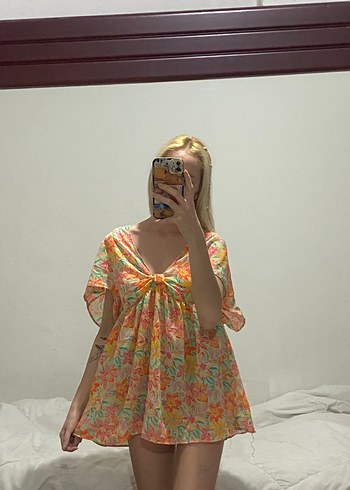 s Beden çeşitli Renk Renkli Desenli Mini pareo