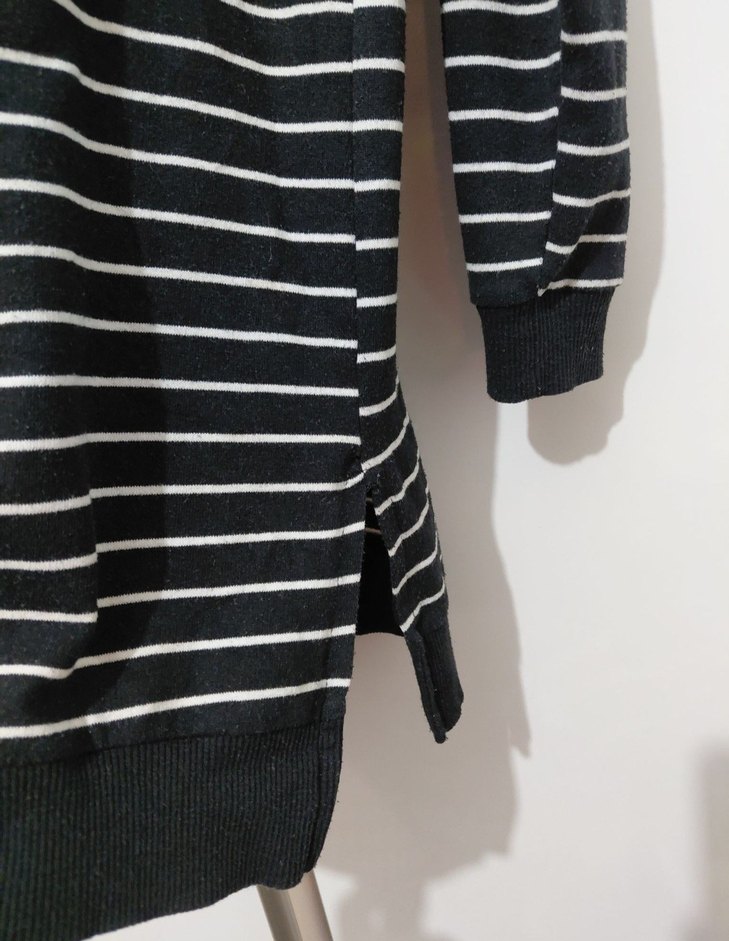 Çizgili Uzun Kollu Kadın Kazak - Görsel 3